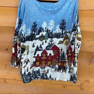 Women’s Top Winter Scene XXL